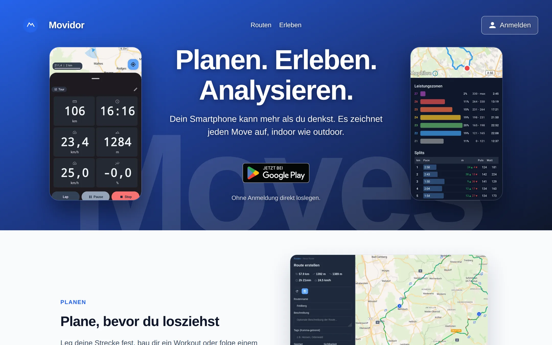 Screenshot von movidor.com